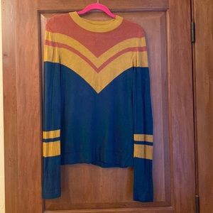 Free People Stripe Lightweight Sweater